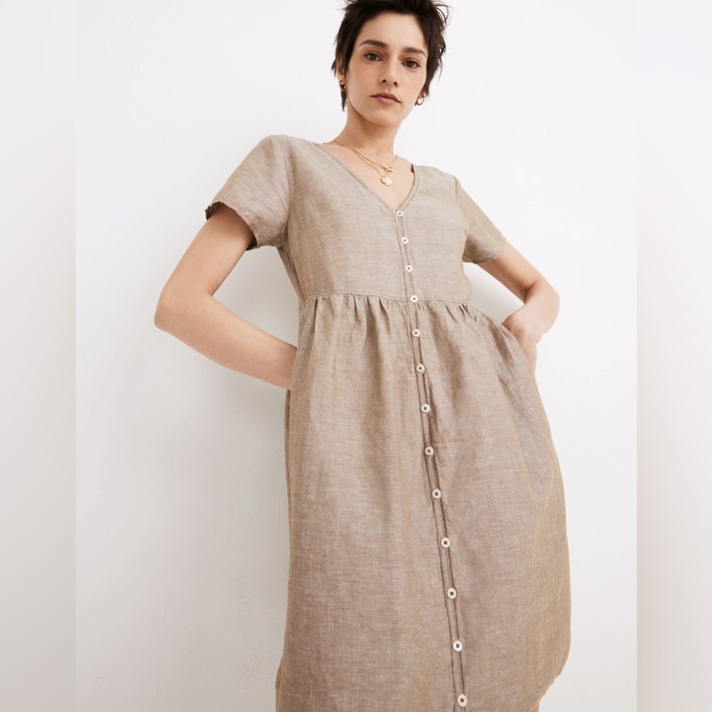 Madewell Tan Midi Dress